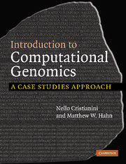 INTRODUCTION TO COMPUTATIONAL GENOMICS. A CASE STUDIES APPROACH